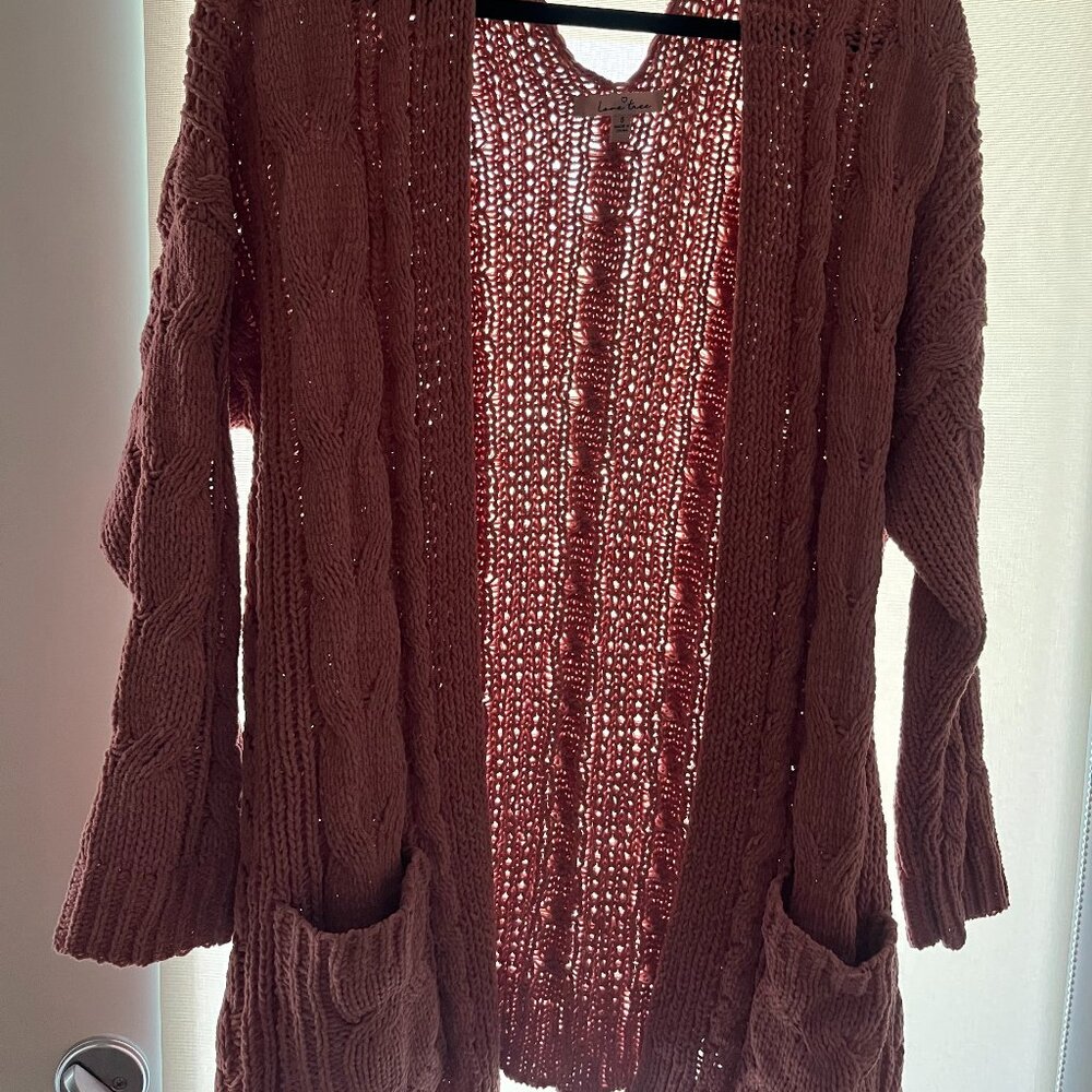 Love tree cardigan - pink mauve